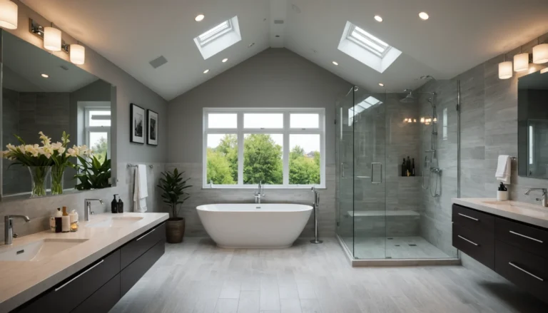 paroi de douche pour sous pente