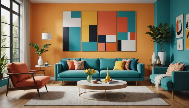 décoration murale en couleur