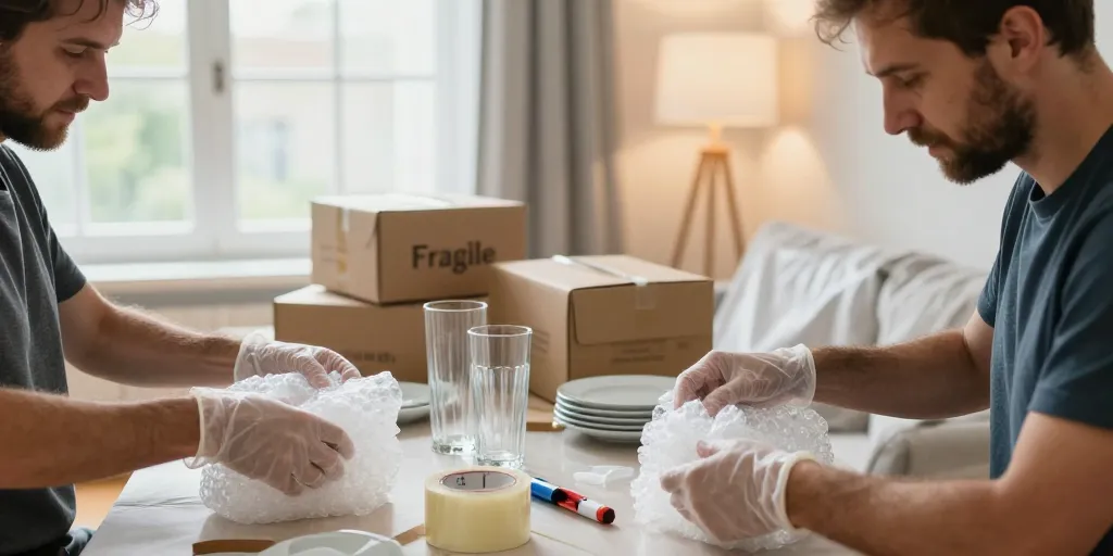 comment déménager des objets fragiles