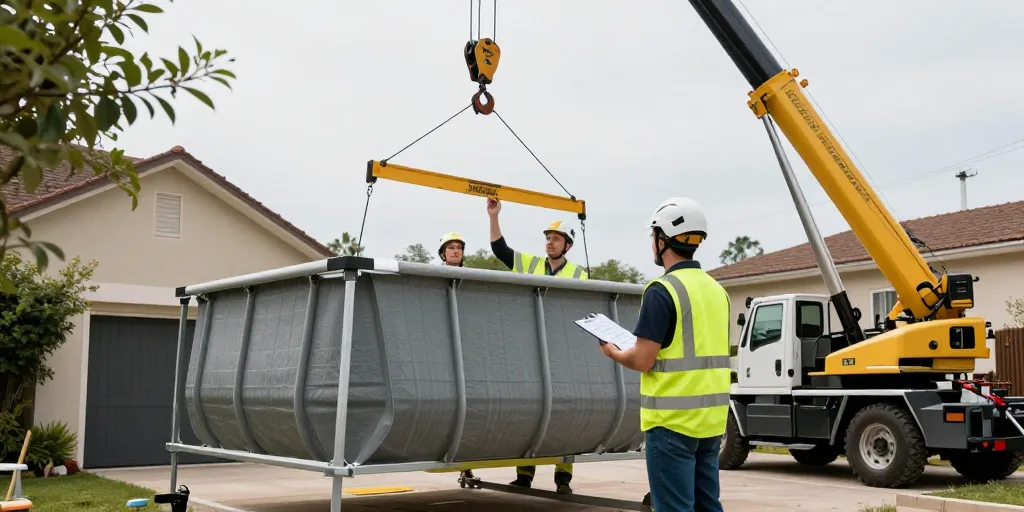 grutage piscine