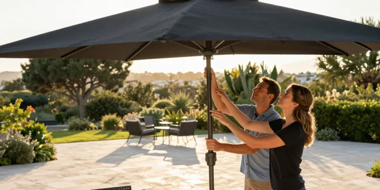 réglage parasol déporté